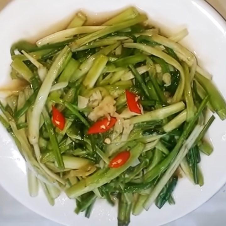 Rau cần xào tỏi