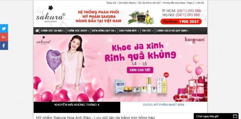 Mỹ phẩm Sakura Nhật Bản