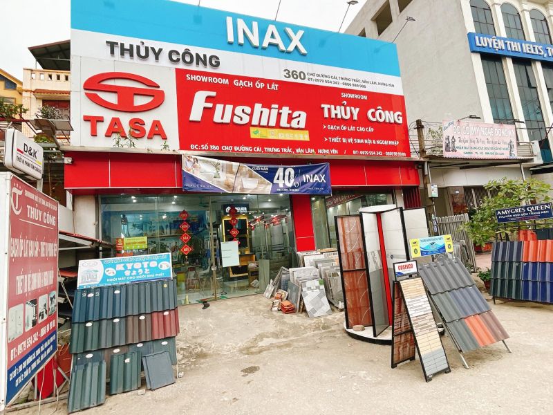 Showroom thiết bị vệ sinh - gạch ốp lát Thủy Công