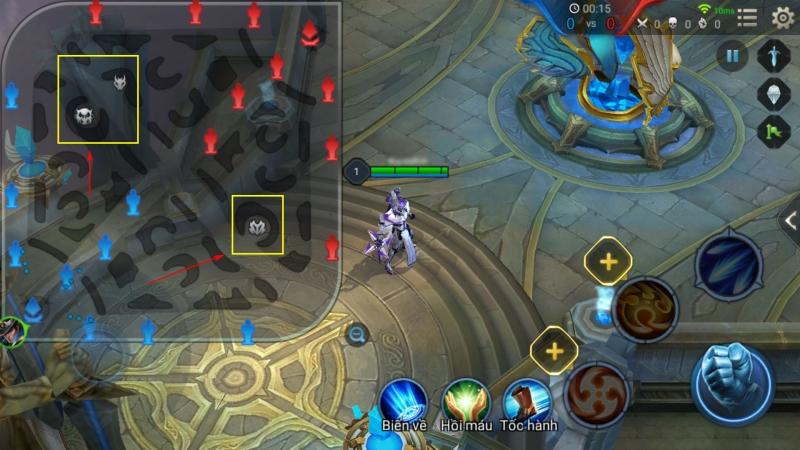 Bản đồ nhỏ trong Liên Quân Mobile
