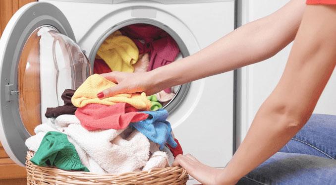 Chỉ nên cho khoảng 80% khối lượng tối đa của máy giặt