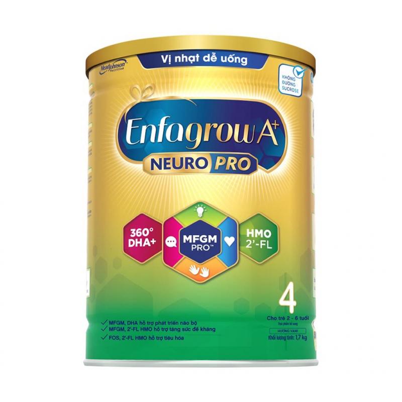 Sữa bột Enfagrow A+ Neuropro 4 vị thanh mát với dưỡng chất DHA & MFGM