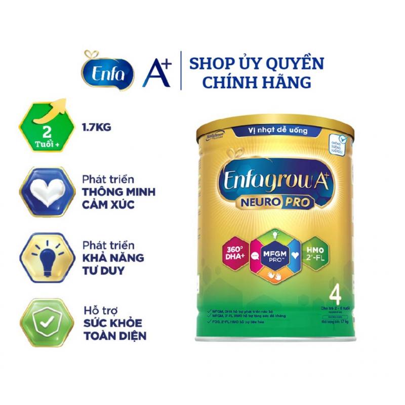 Sữa bột Enfagrow A+ Neuropro 4 vị thanh mát với dưỡng chất DHA & MFGM