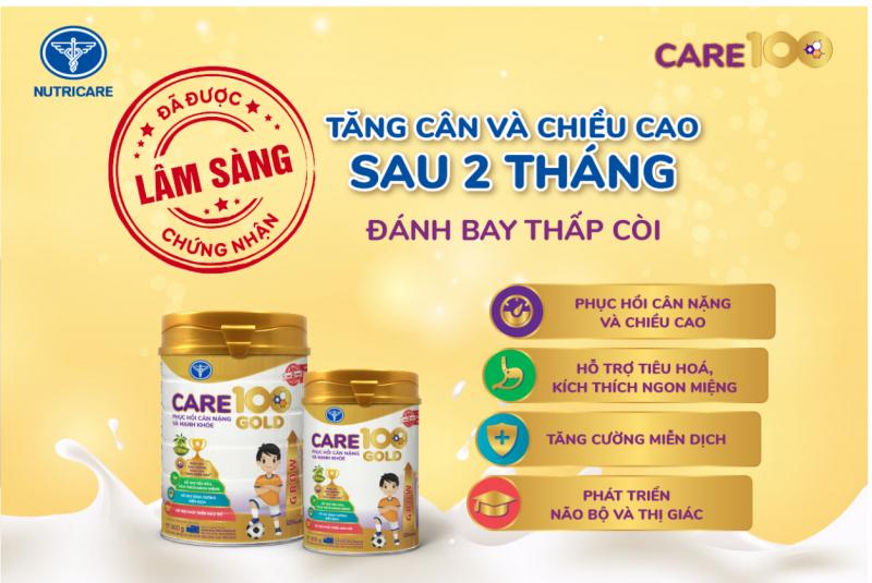 Sữa Care 100 Gold của Nutricare