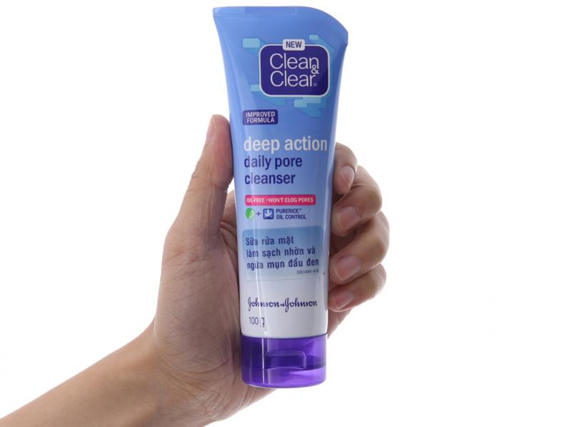 Sữa rửa mặt hàng ngày sạch sâu lỗ chân lông Clean & Clear 100g