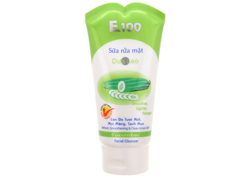 Sữa rửa mặt E100 dưa leo