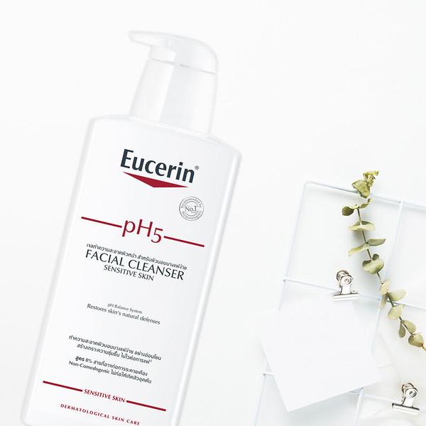 Sữa rửa mặt Eucerin Facial Cleanser PH5 Sensitive Skin cho da nhạy cảm