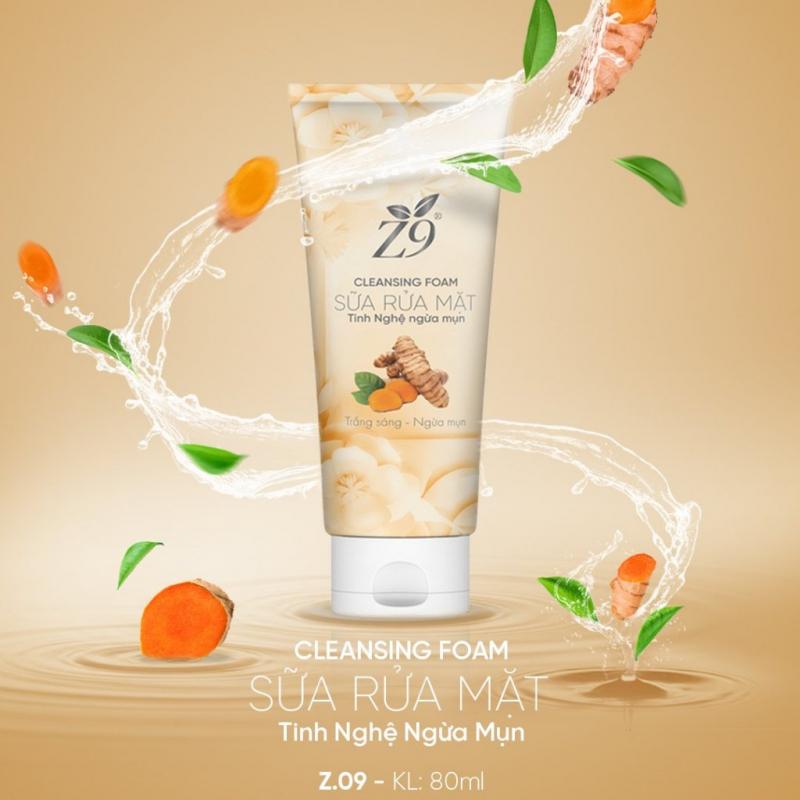 Sữa rửa mặt nghệ Z9 ngừa mụn sạch mụn sáng da