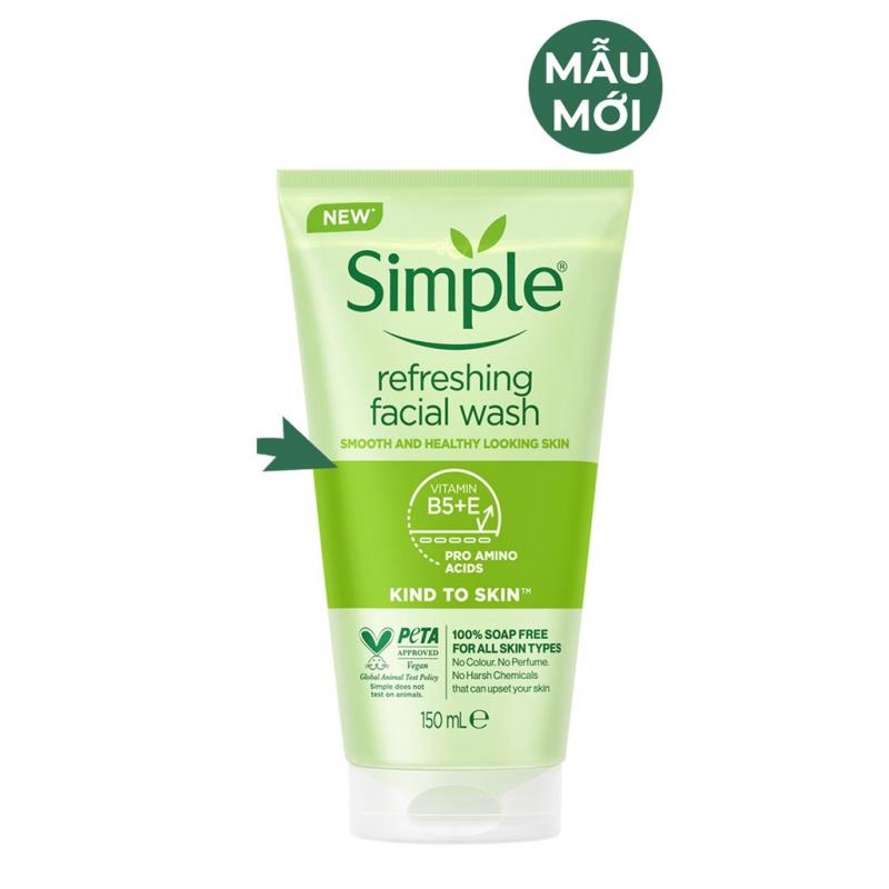 Sữa rửa mặt Simple Kind To Skin Refreshing Wash Gel