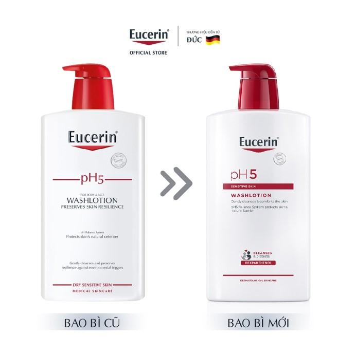 Sữa tắm cho da nhạy cảm Eucerin pH5 Washlotion