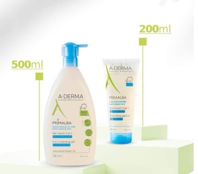 Sữa tắm dịu nhẹ A-Derma Primalba Cleansing Gel