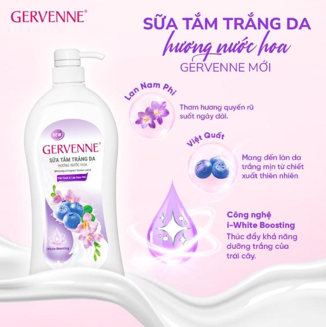 Sữa tắm trắng da Gervenne hương nước hoa