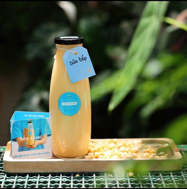 Sữa bắp của thương hiệu sữa Xanh