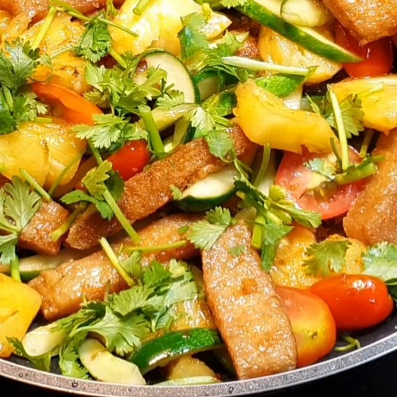 Sườn non chay xào chua ngọt