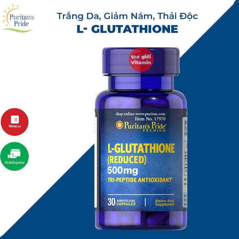 Tăng cường miễn dịch, làm trắng da, giảm nám, thải độc Puritan's Pride L- Glutathione (Reduced) 500mg