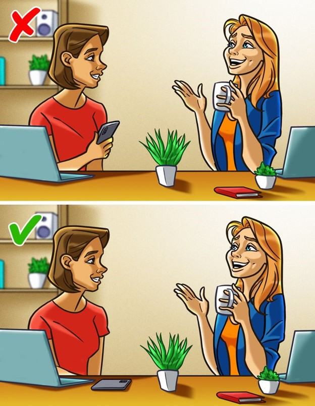 Tạo khoảng cách giữa bạn và đối phương khi giao tiếp