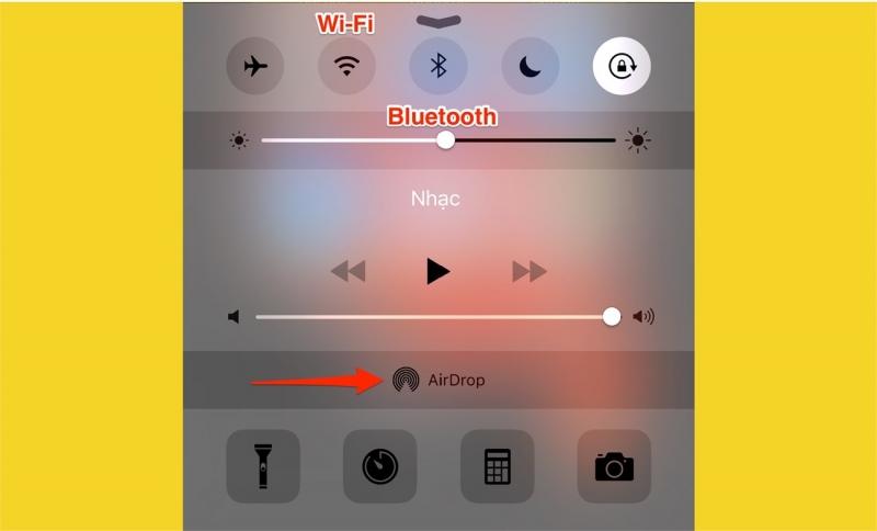 Tắt tính năng Airdrop