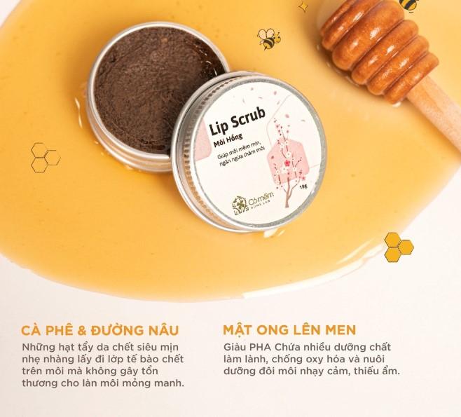 Tẩy da chết môi Lip Scrub Môi Hồng Cỏ Mềm
