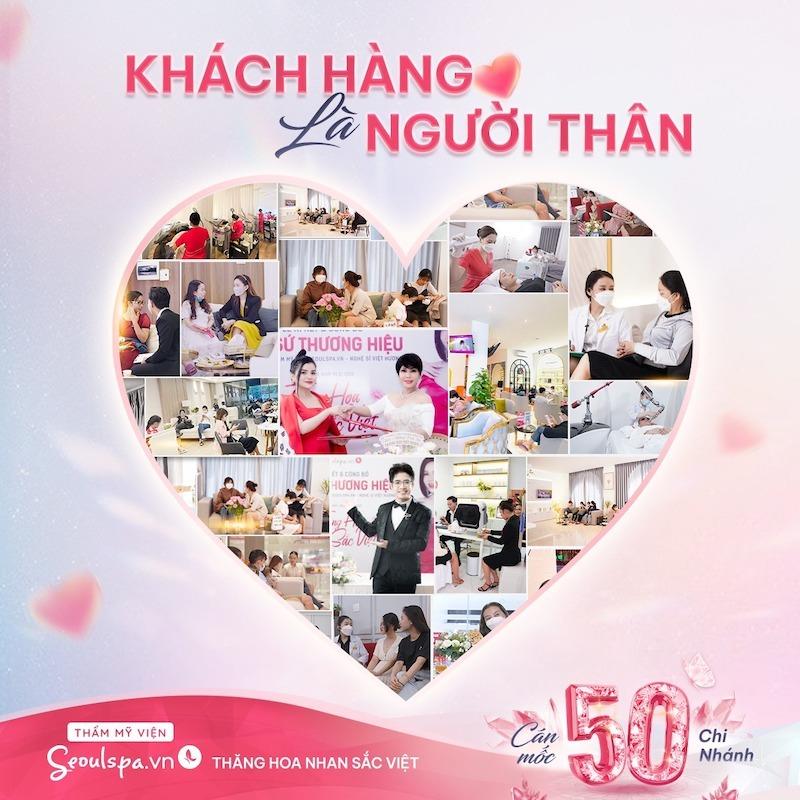 Thẩm mỹ viện Seoul Spa có mạng lưới rộng khắp cả nước