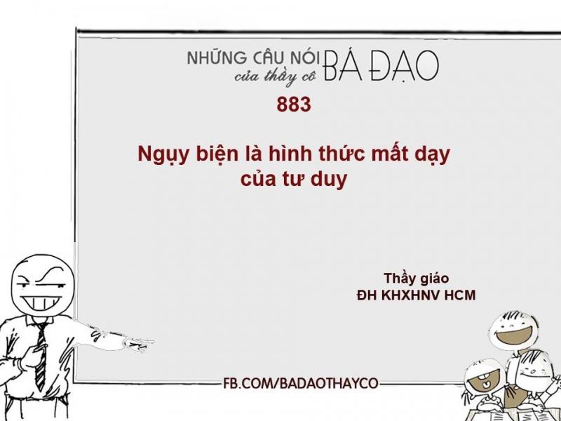 Câu nói bá đạo của thầy cô