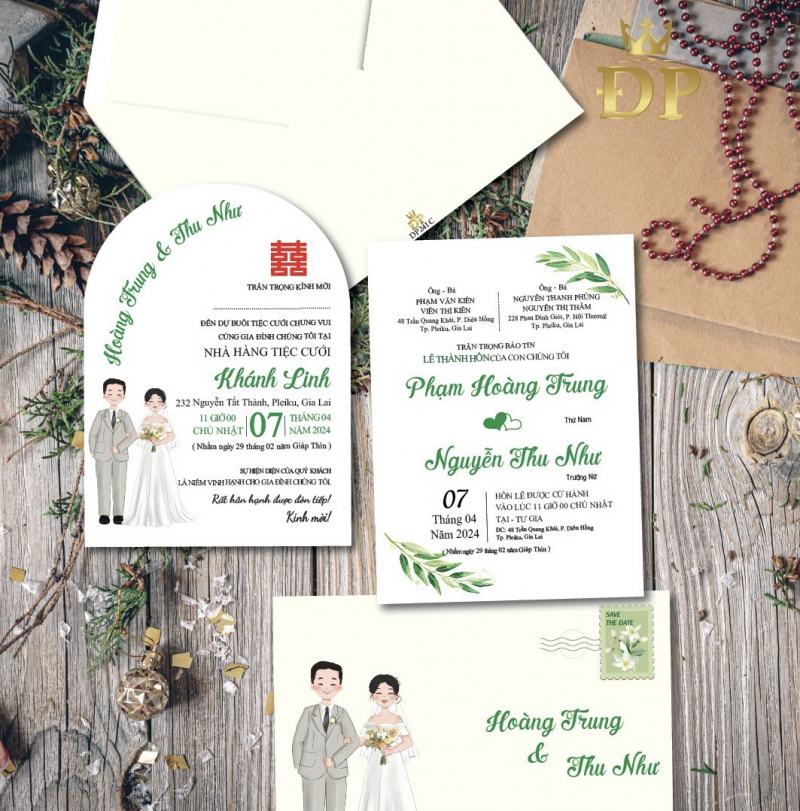 Thiệp cưới Đông Phương