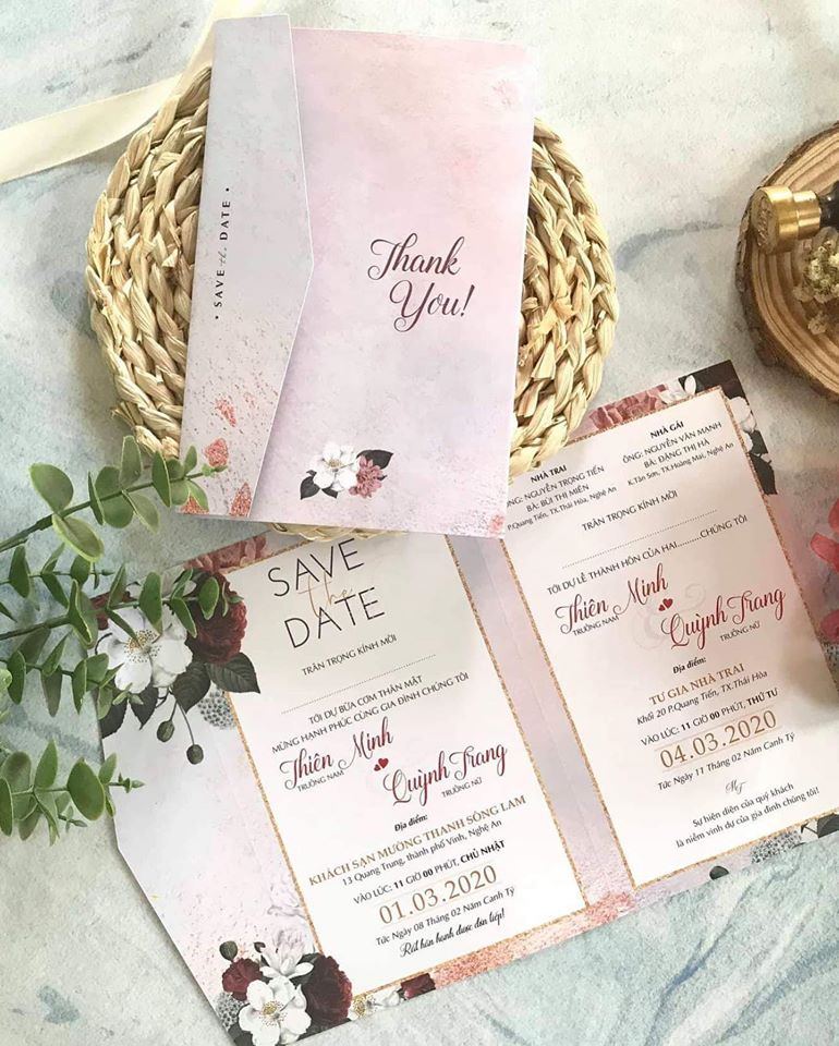 Thiệp cưới Huyền Anh