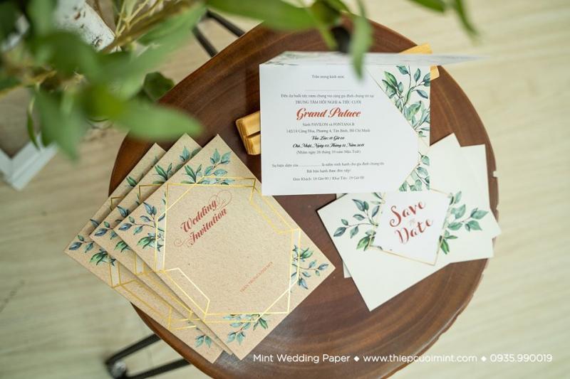 Thiệp Cưới Mint - Wedding Invitation