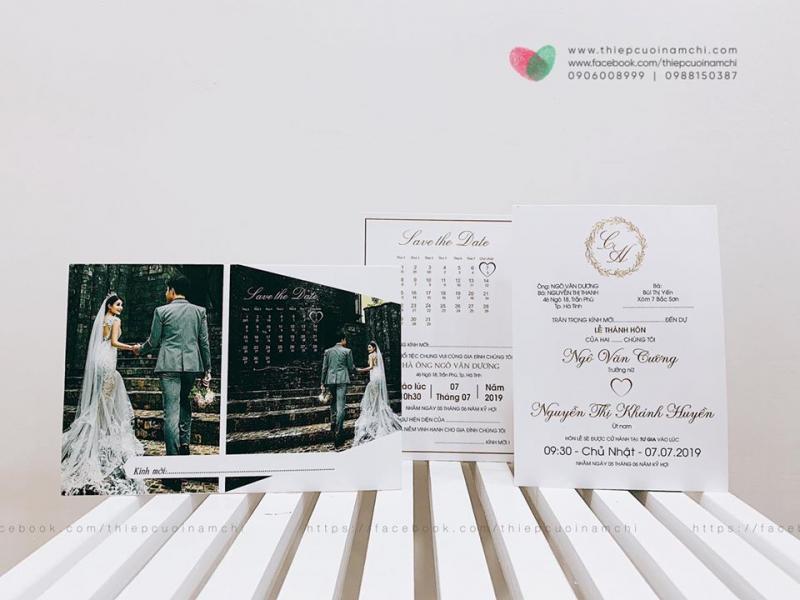 Thiệp cưới Nam Chi