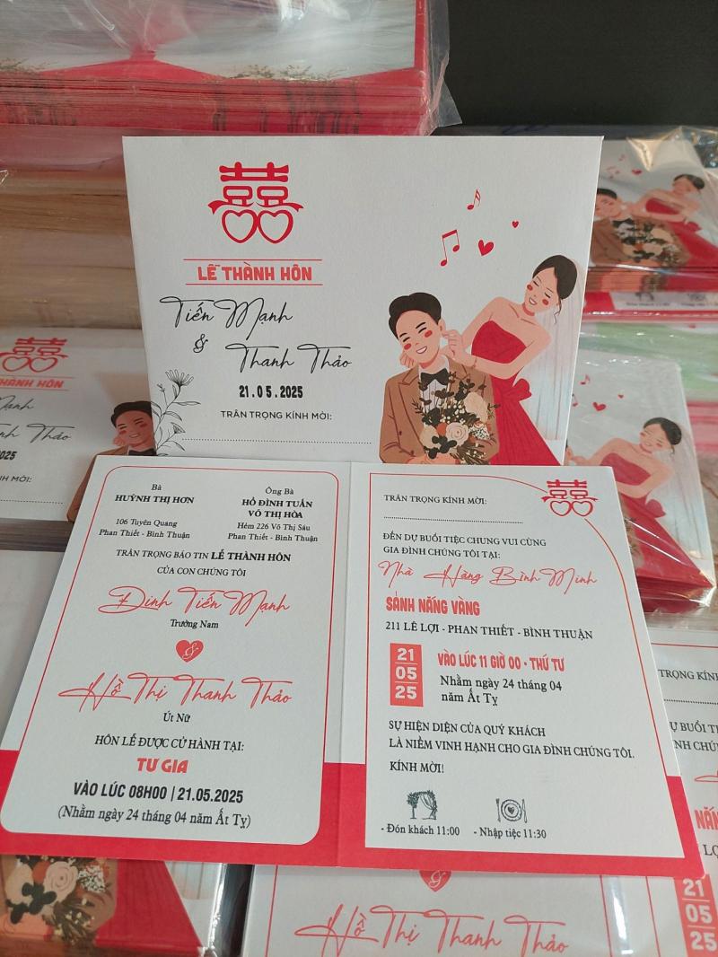 Thiệp Cưới Thảo Nguyên