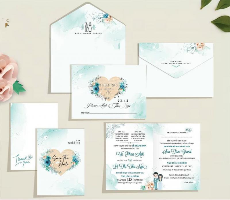 Thiệp cưới Thiên Vũ