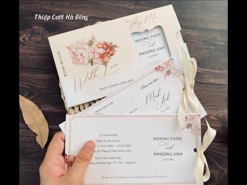 Thiệp cưới Hà Đông