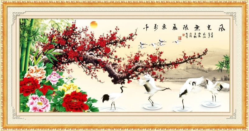 Thêu tranh chữ thập tại nhà