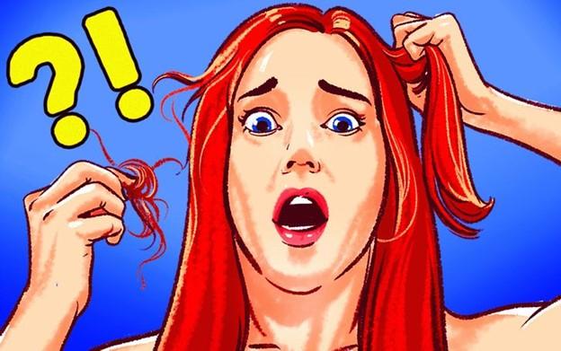 Thoa dầu xả tóc từ chân tóc