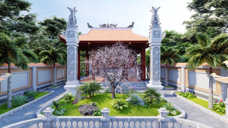 Tiểu cảnh sân vườn Nghệ An