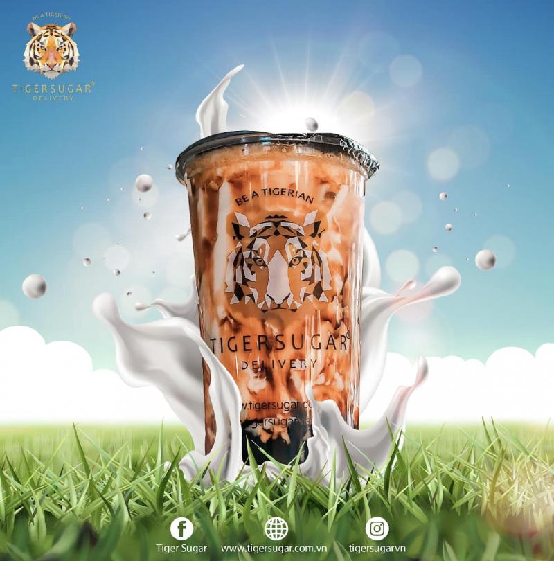 Sữa tươi trân châu đường nâu Tiger Sugar