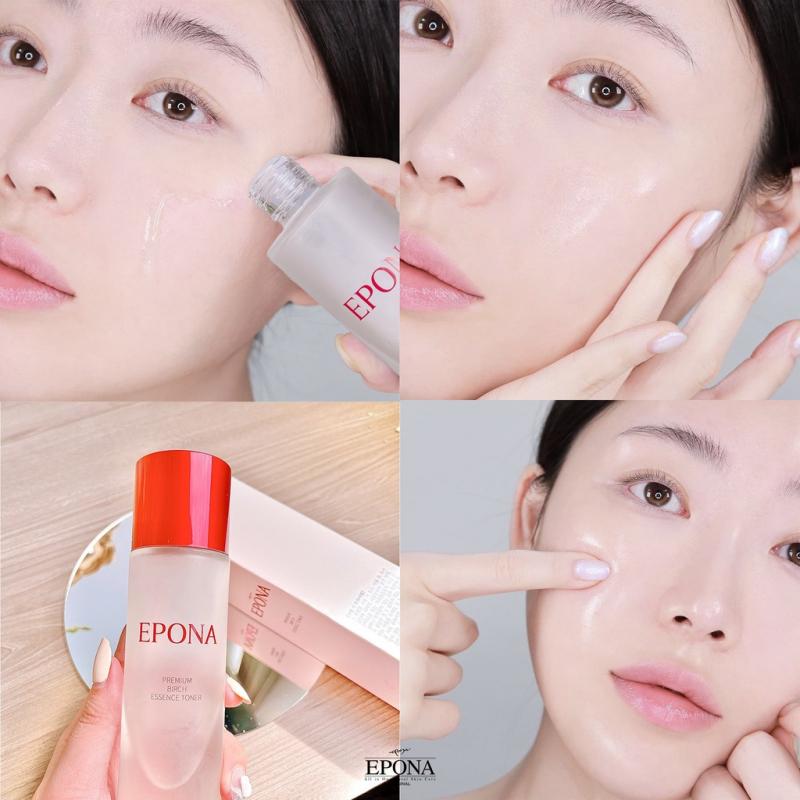 Tinh chất căng bóng, phủ sáng làn da Epona Premium Birch Essence Toner 150ML