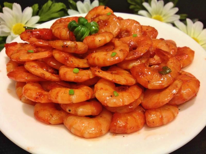 Tôm rim nồi đất