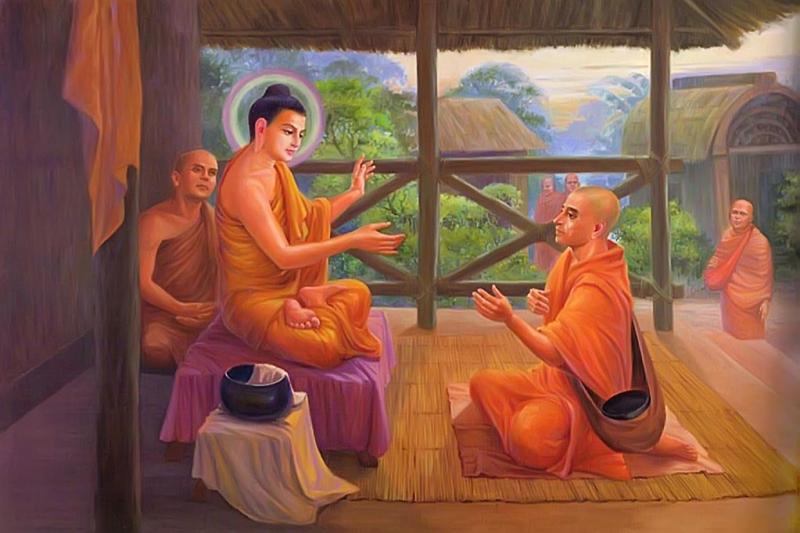 Một lần nọ, trong một buổi pháp thoại, đức Phật đã thuật rất nhiều chuyện về những nhân duyên của nhiều tiền kiếp xa xưa. Những câu chuyện này đã làm cho Phú Lâu Na vô cùng xúc động. Tôn giả liền đứng dậy, sửa áo lại cho ngay ngắn, đến trước Phật, đảnh lễ, rồi với tâm lòng đầy thành kính, tôn giả đứng yên lặng chiêm ngưỡng từ nhan của Phật