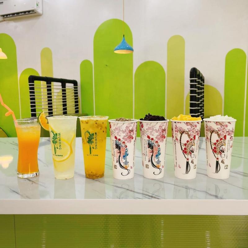Trà sữa nướng WU KONG có menu đa dạng