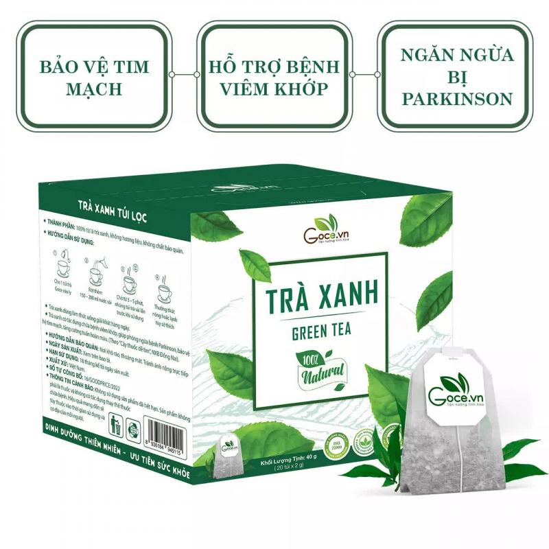 Trà xanh túi lọc Goce
