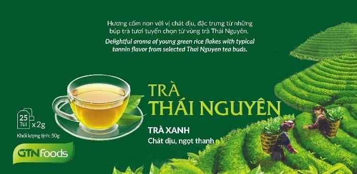 Trà xanh Vinatea Thái Nguyên túi lọc