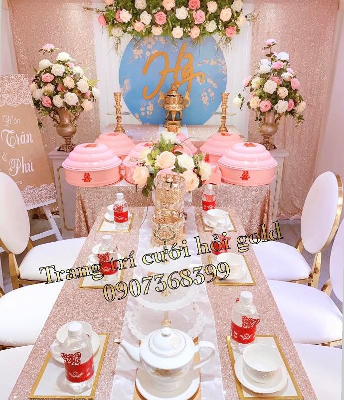Trang Trí Cưới Hỏi Gold