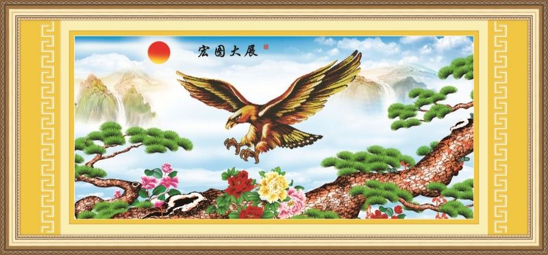 Tranh đại bàng tung cánh hợp với những người tuổi Tỵ
