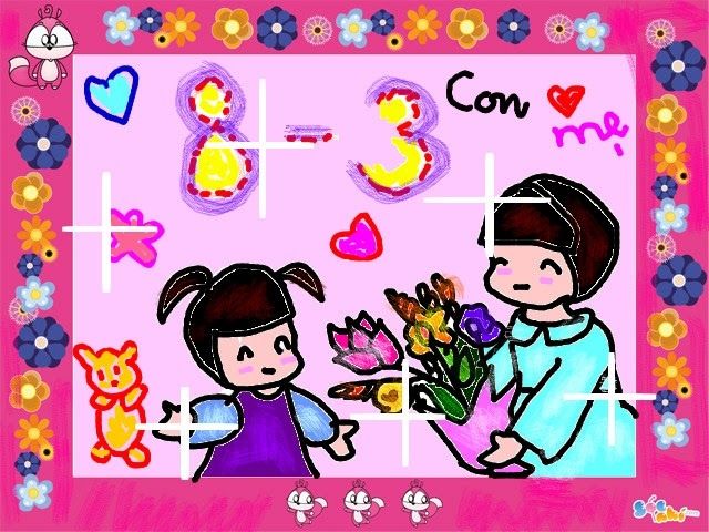 Trẻ vẽ tranh làm quà 8/3 tặng mẹ