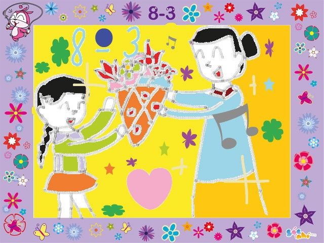 Trẻ vẽ tranh làm quà 8/3 tặng mẹ