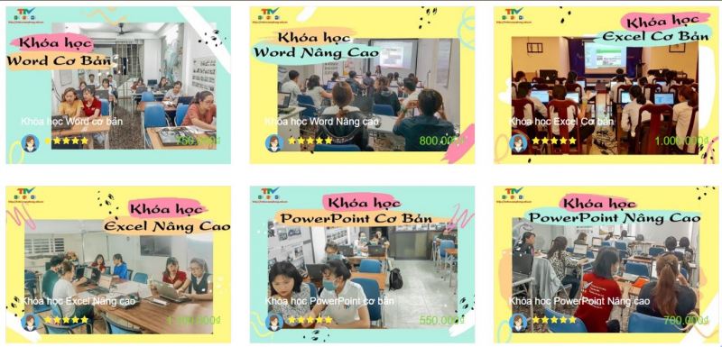 Các khóa học tại Trí Tuệ Việt