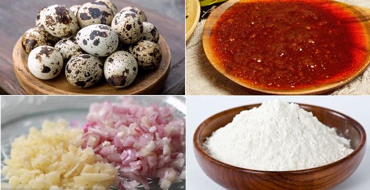 Trứng cút lộn xào sa tế