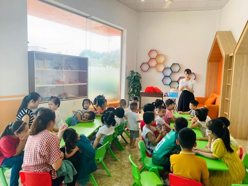 Không gian học tập của các bé tại Trung tâm Anh ngữ Amas Nông Cống
