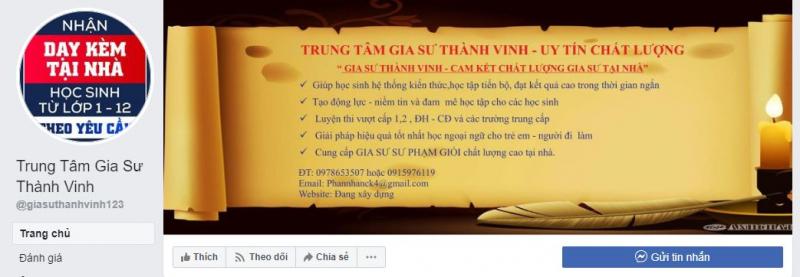 Trung Tâm Gia Sư Thành Vinh