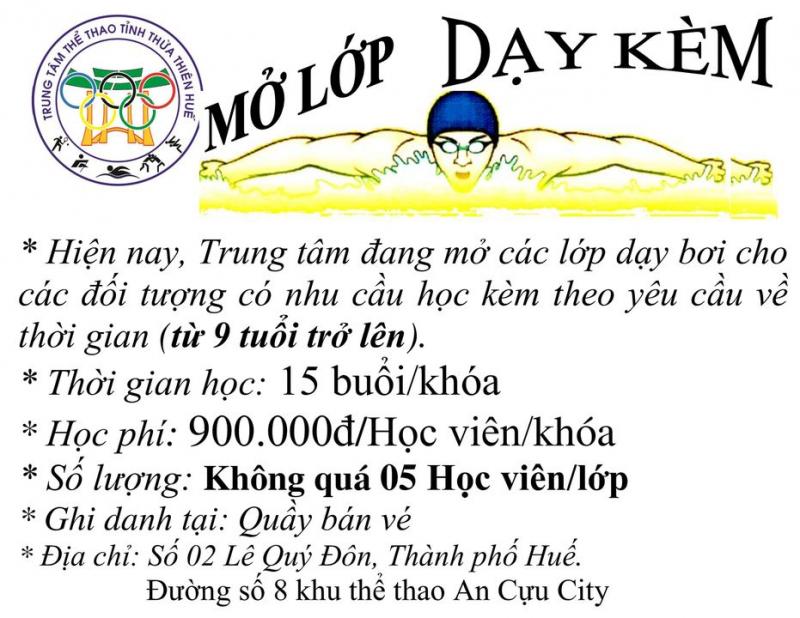 Trung Tâm Thể Thao Tỉnh Thừa Thiên Huế